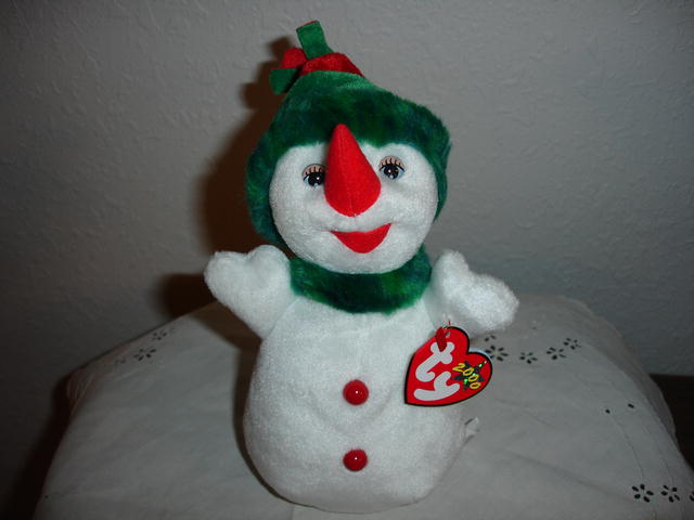 Ty Beanie Baby Christmas Snowgirl
