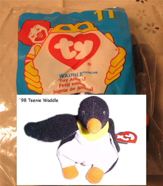 Ty Teanie Beanie Waddle the Penquin