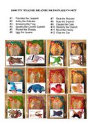 1999 TY Teanie Beanie McDonald's Set of 12