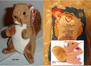 TY Beanie Baby & Teanie Beanie Pair of Squirrels