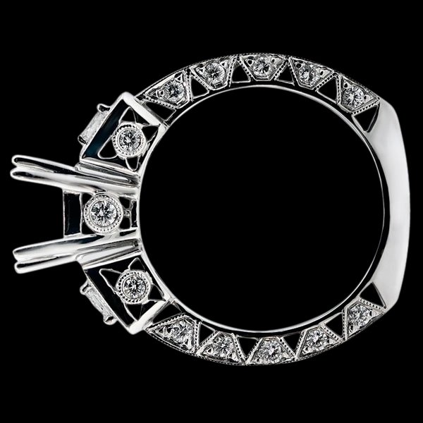 Engagement anniversary diamond ring Beautiful semi mounting 1.75 carats
