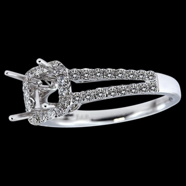 Engagement jewelry semi mounting ring 1 carat diamonds semi mount