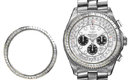 4.25 carats diamond bezel for rolex breitling luxury watch