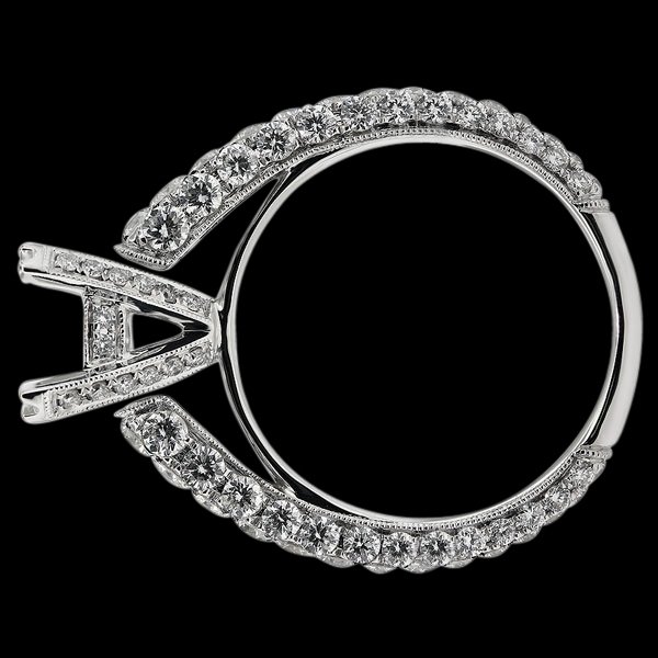 Gorgeous diamonds engagement ring semi mount ring 2.65 carats. ring