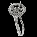 Round brilliant diamonds 1.25 carat engagement ring semimounts mountings