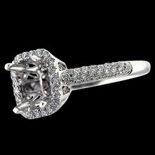 Semi mount diamonds 1 carat ring jewelry white gold semi mounting