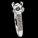 Semi mounting diamond ring pave diamond 0.85 carat semimounts jewelry ring