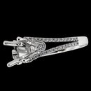 Semi mounting jewelry ring 0.75 carat diamonds semimounts white gold ring