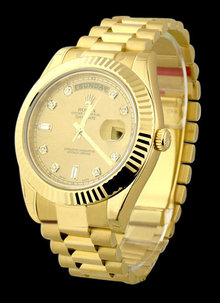 Champagne dial men's Rolex president watch day date