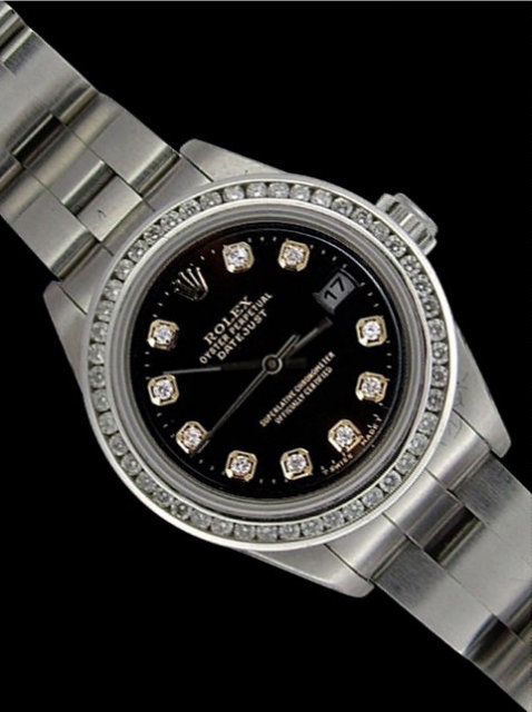 Date just rolex ladies watch oyster bracelet diamond