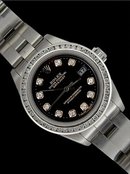 Date just rolex ladies watch oyster bracelet diamond