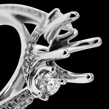 Sparkling 1.05 carats semi mounting diamond ring gold white new