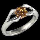 Split shank Chocolate brown diamond solitaire engagement ring 1 carat cushion cut