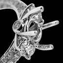 Wedding semi mounting 1.75 carats diamond ring gold mount ring
