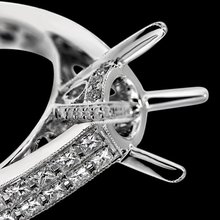Wedding semi mounting diamond ring semi mount ring 1.50 carats