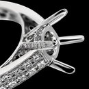 Wedding semi mounting diamond ring semi mount ring 1.50 carats