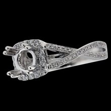 White gold jewelry Beautiful diamond ring 1.00 carats semi mount ring