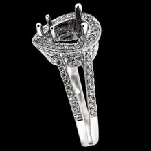 White gold semi mounting gorgeous diamond ring 1.00 carats. Mount ring