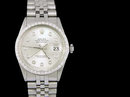 Datejust rolex watch with diamond bezel men's date just
