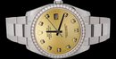 Dial diamond bezel rolex date just watch man SS