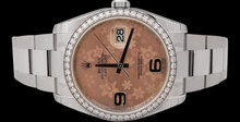 Diamond bezel rolex datejust ladies & gents watch SS
