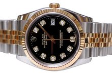 Diamond dial rolex men date just watch jubilee two tone