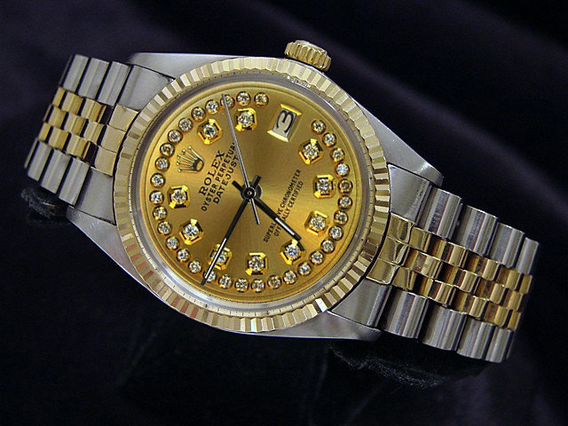 Jubilee bracelet date just rolex mens watch two tone