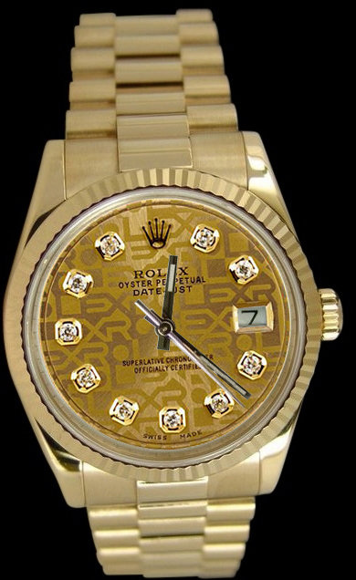Ladies rolex presidential watch Day Date diamond dial