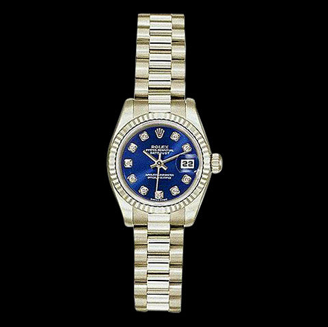 Ladies president watch ROLEX Day-Date white gold