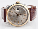 Leather band rolex date just watch stick dial rolex