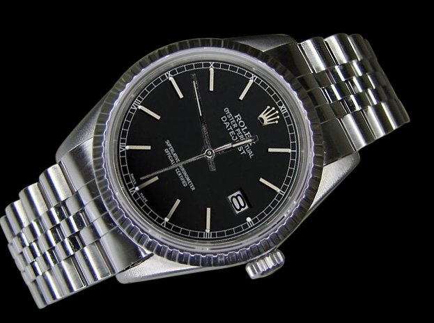 Man ROLEX date just watch stainless steel jubilee