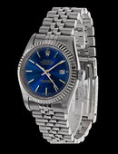 Mens datejust rolex watch black dial stick SS rolex