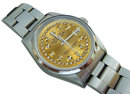 Mens rolex datejust watch smooth bezel oyster bracelet
