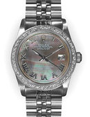 Midsize rolex datejust SS MID SIZE watch gray MOP dial