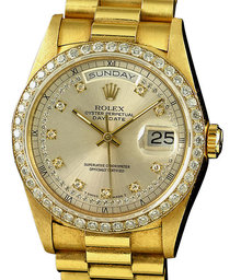 Rolex President watch 18K yellow gold Day-Date