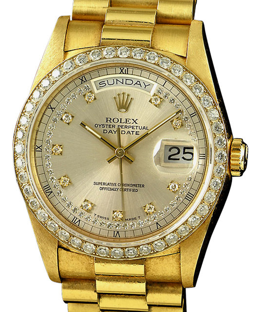 Rolex President watch 18K yellow gold Day-Date
