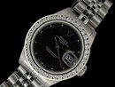 Rolex date just ladies watch diamond bezel datejust