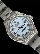 Rolex date just watch SS lady roman dial datejust