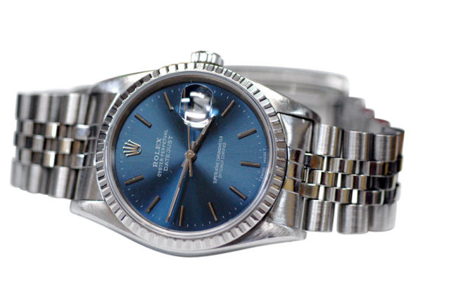 Rolex datejust jubilee bracelet men's watch stick dial