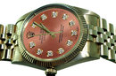 Rolex datejust mens watch brown diamond dial