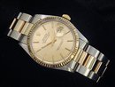 Rolex datejust watch oyster bracelet stick dial gents