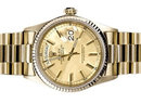 Rolex president watch day date model yellow gold men's