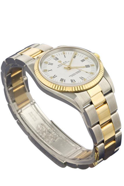 Rolex two tone datejust men's watch oyster bracelet man