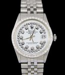 SS rolex date just watch string dial lady jubilee