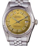 Stainless steel rolex man datejust watch diamond dial