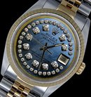 String diamond dial Jubilee two tone rolex men watch