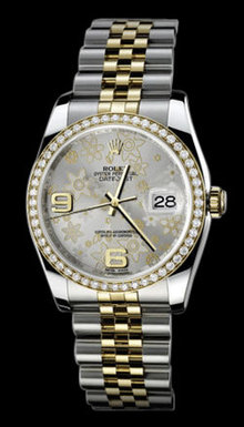 Women Gents rolex datejust jubilee bracelet watch two tone