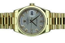 Yellow gold rolex presidential Day Date watch mens