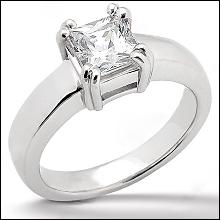 princess cut ring 0.75 Ct. sparkling DIAMOND Gold new