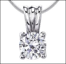 0.75 ct. diamond G SI1 pendant necklace jewelry gold